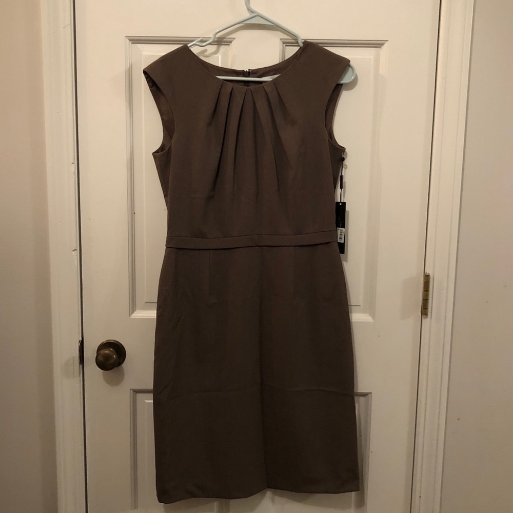 Tahari Taupe Dress